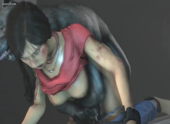 Video :Undead bestiality zombie got fucked by a wild big dog 